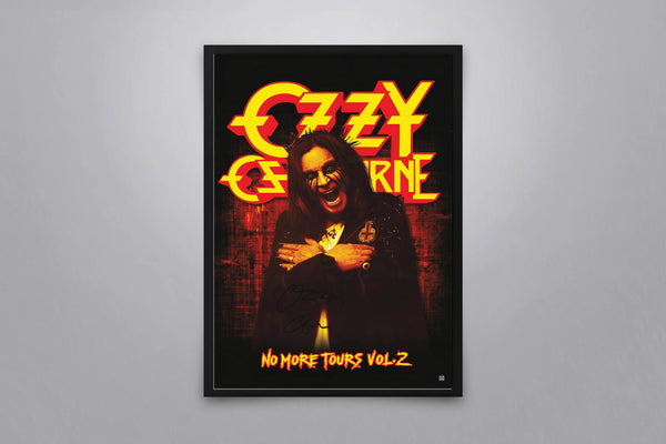 Ozzy Osbourne: No More Tours Vol 2 Signed Poster with COA