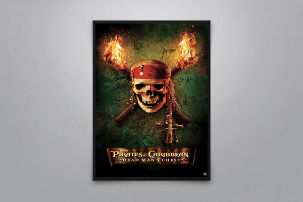 Pirates of the Caribbean: Dead Man's Chest Signed Poster with COA