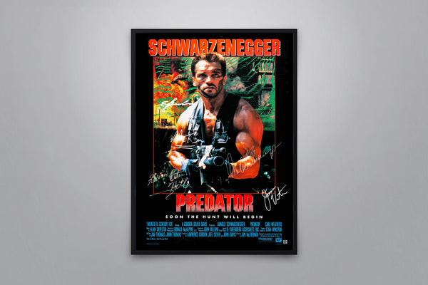 Predator Signed Poster with COA