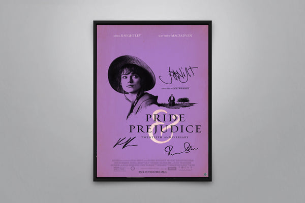 Pride & Prejudice 20th Anniversary Signed Poster with COA