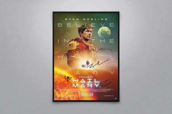 Project Hail Mary Signed Poster with COA
