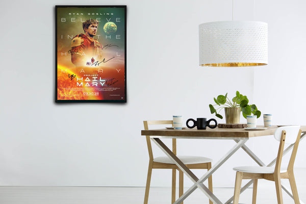 Project Hail Mary Signed Poster with COA