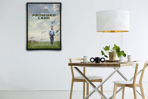 Promised Land Signed Poster with COA