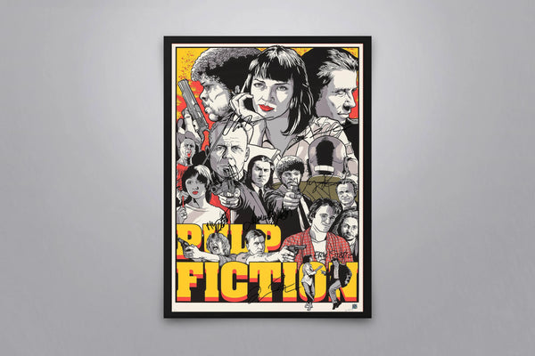 Pulp Fiction Signed Poster with COA