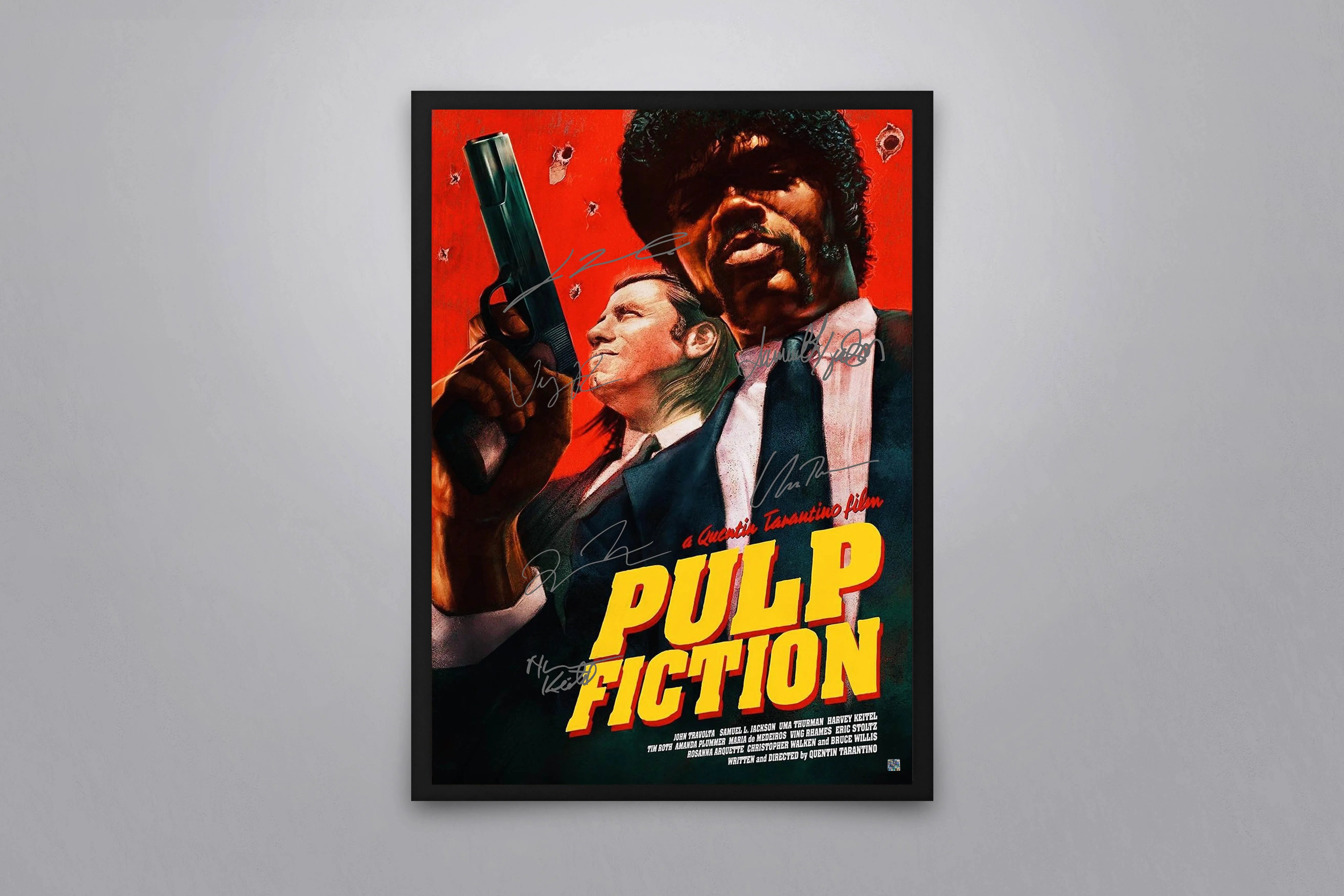 Pulp Fiction Signed Poster with COA - Main Image