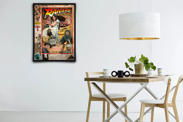 Indiana Jones and the Raiders of the Lost Ark Signed Poster with COA