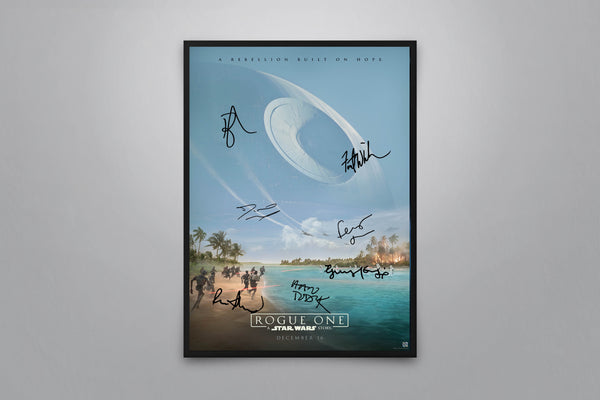Rogue One: A Star Wars Story Signed Poster with COA