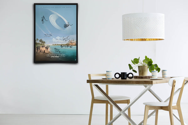 Rogue One: A Star Wars Story Signed Poster with COA