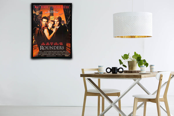 Rounders Signed Poster with COA