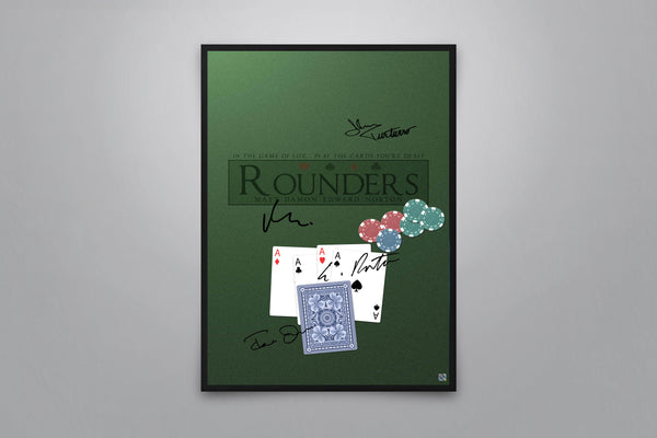 Rounders Signed Poster with COA
