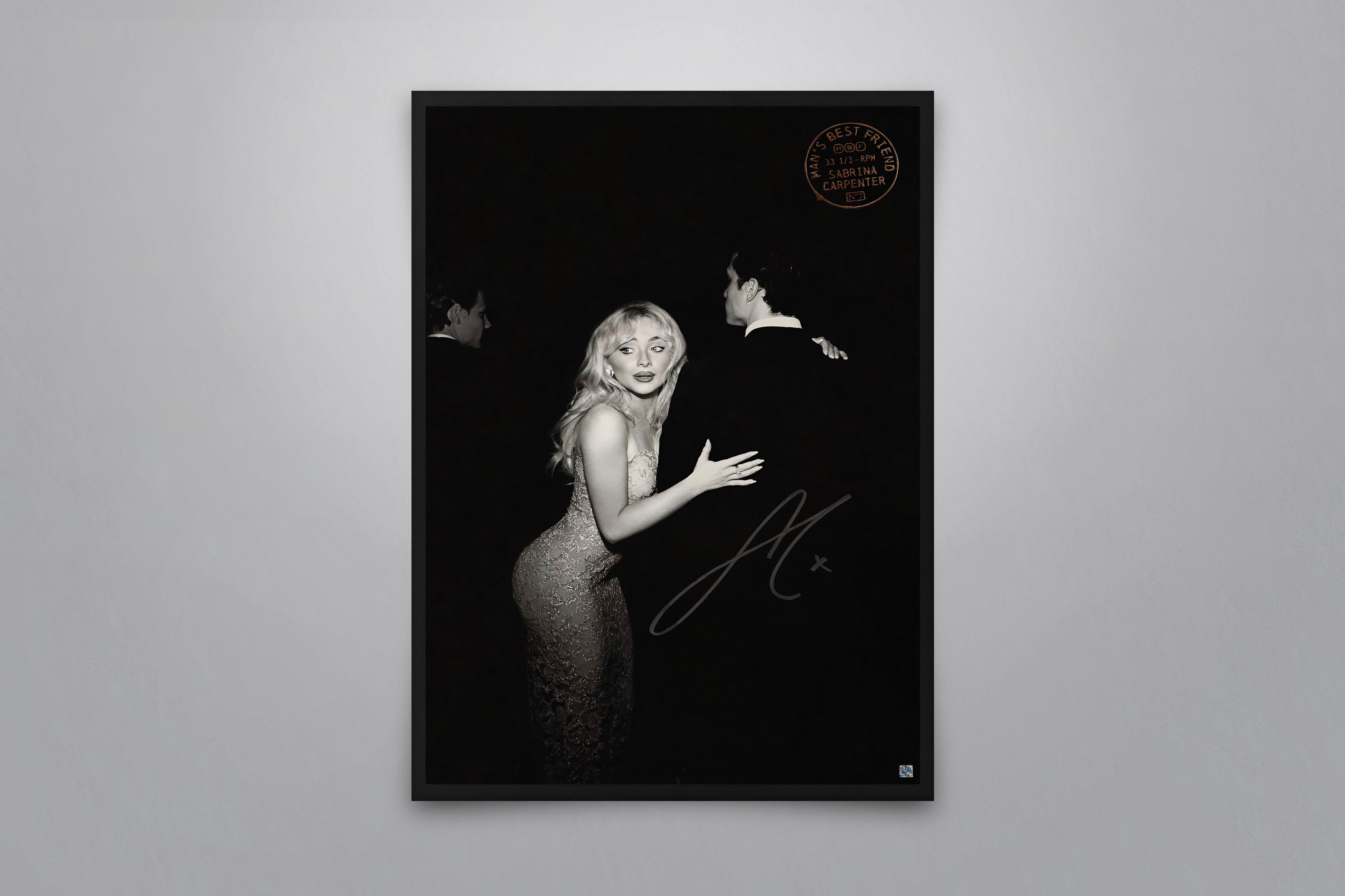 Sabrina Carpenter: Man's Best Friend Signed Poster with COA Sabrina Carpenter: Man's Best Friend Signed Poster with COA