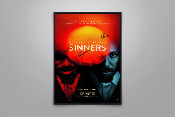 Sinners Signed Poster with COA