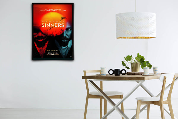 Sinners Signed Poster with COA