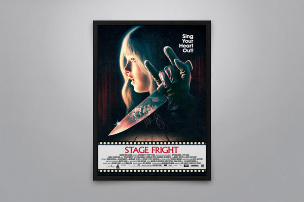 Stage Fright (2014) Signed Poster with COA