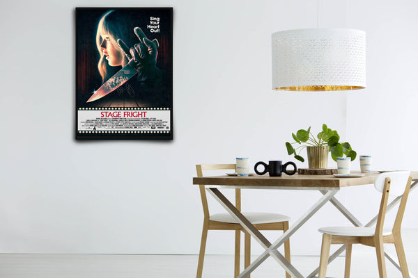 Stage Fright (2014) Signed Poster with COA