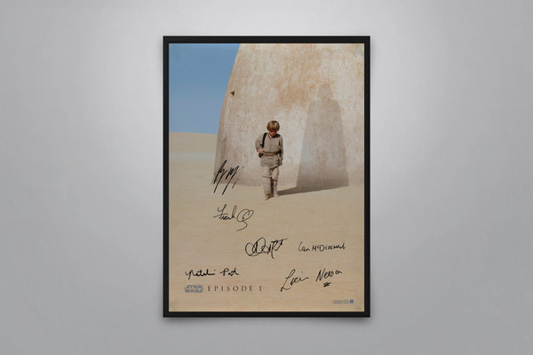 Star Wars: Episode I - The Phantom Menace Signed Poster with COA