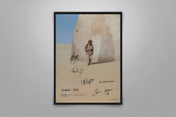 Star Wars: Episode I - The Phantom Menace Signed Poster with COA