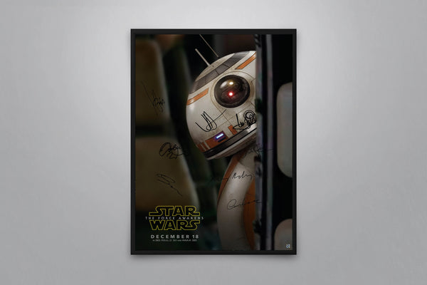 Star Wars: The Force Awakens Signed Poster with COA