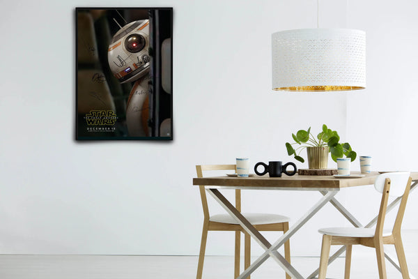 Star Wars: The Force Awakens Signed Poster with COA