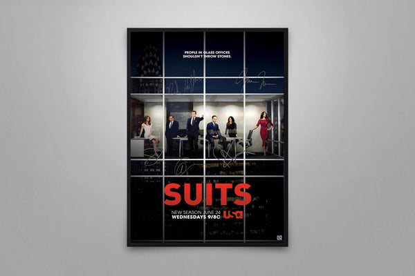 Suits Signed Poster with COA