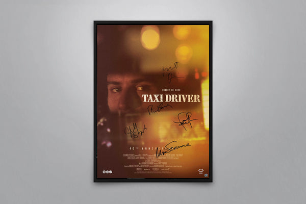 Taxi Driver 40th Anniversary Signed Poster with COA