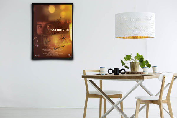 Taxi Driver 40th Anniversary Signed Poster with COA