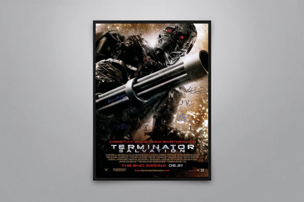 Terminator Salvation Signed Poster with COA