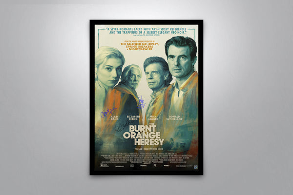 The Burnt Orange Heresy Signed Poster with COA