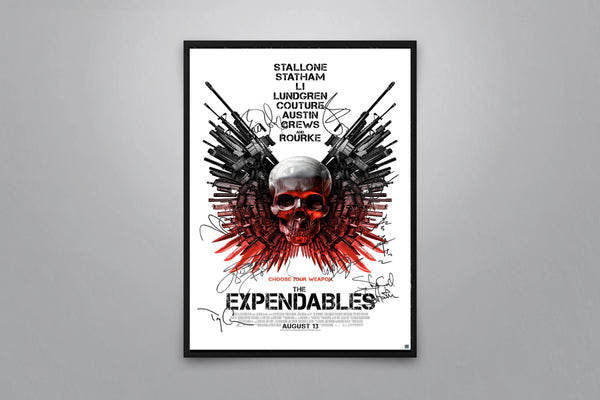 The Expendables Signed Poster with COA
