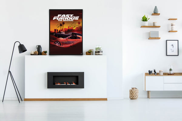 The Fast and the Furious Signed Poster with COA