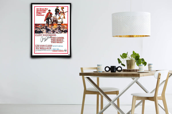 The Good, the Bad, and the Ugly Signed Poster with COA
