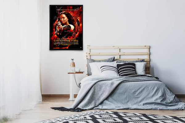 The Hunger Games: Catching Fire Signed Poster with COA