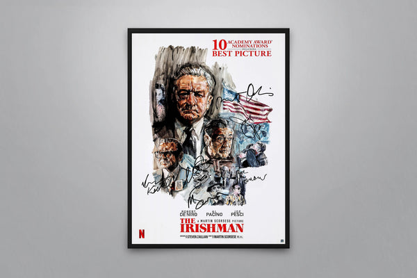 The Irishman Signed Poster with COA