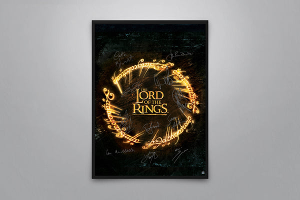 The Lord of the Rings Signed Poster with COA