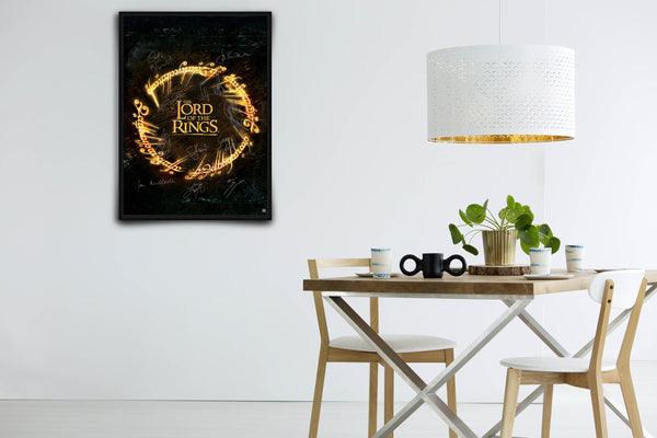 The Lord of the Rings Signed Poster with COA