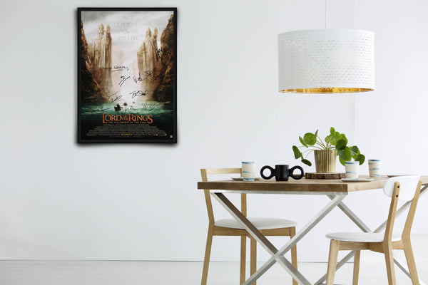 The Lord of the Rings: The Fellowship of the Ring Signed Poster with COA