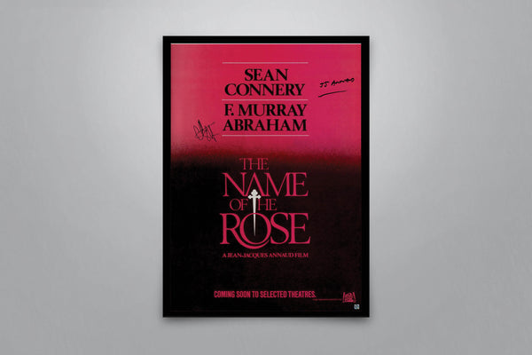 The Name of the Rose Signed Poster with COA