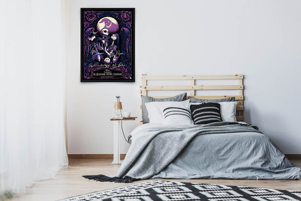 The Nightmare Before Christmas: 30th Anniversary Signed Poster with COA