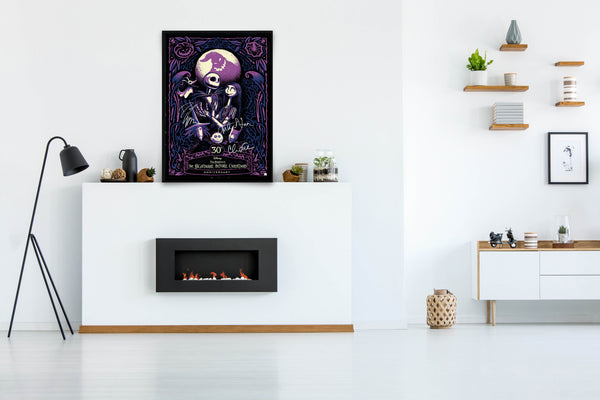 The Nightmare Before Christmas: 30th Anniversary Signed Poster with COA