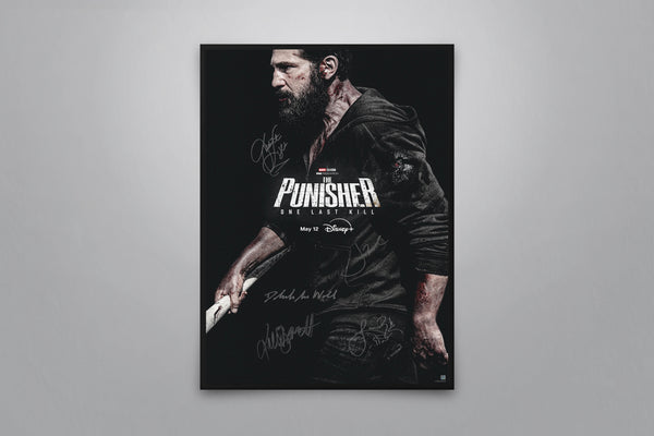 The Punisher: One Last Kill Signed Poster with COA