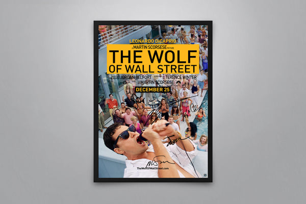 The Wolf of Wall Street Signed Poster with COA