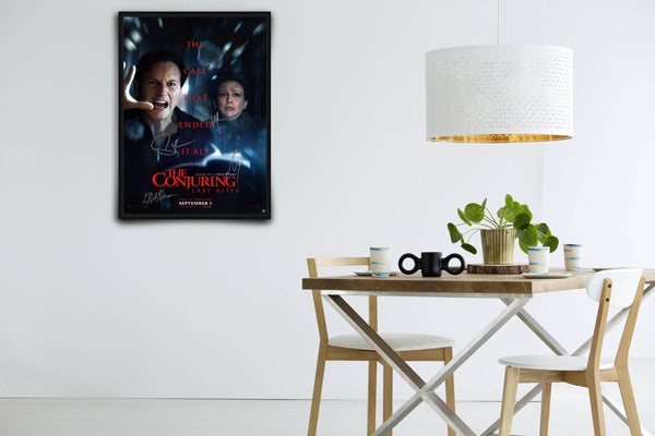 The Conjuring: Last Rites Signed Poster with COA
