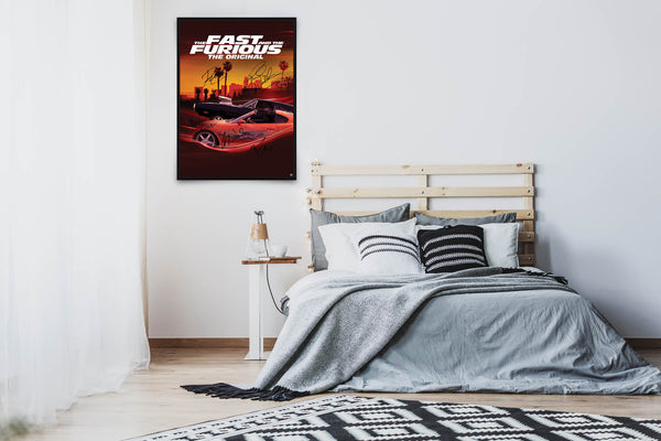 The Fast and the Furious Signed Poster with COA