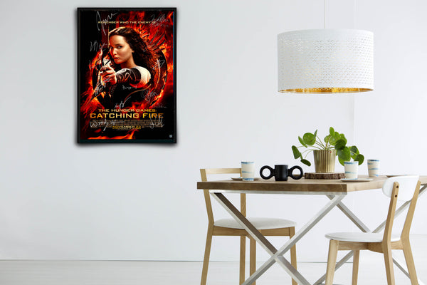The Hunger Games: Catching Fire Signed Poster with COA