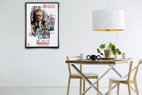 The Irishman Signed Poster with COA