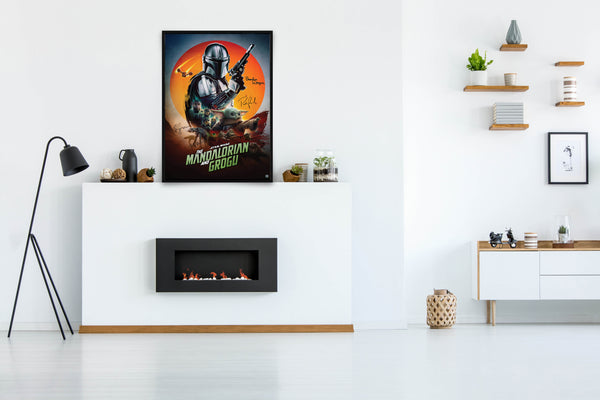 The Mandalorian and Grogu Signed Poster with COA