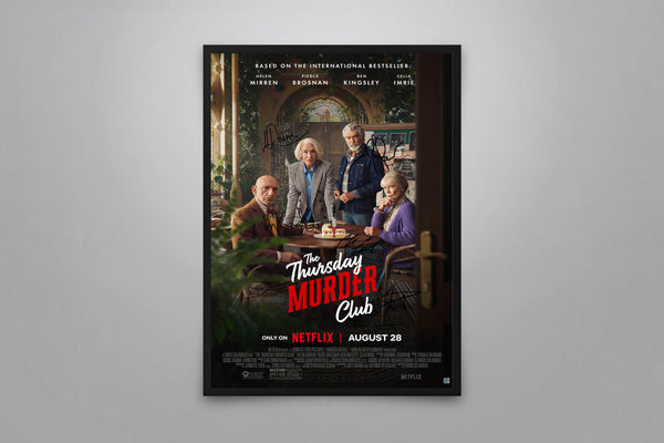 The Thursday Murder Club Signed Poster with COA