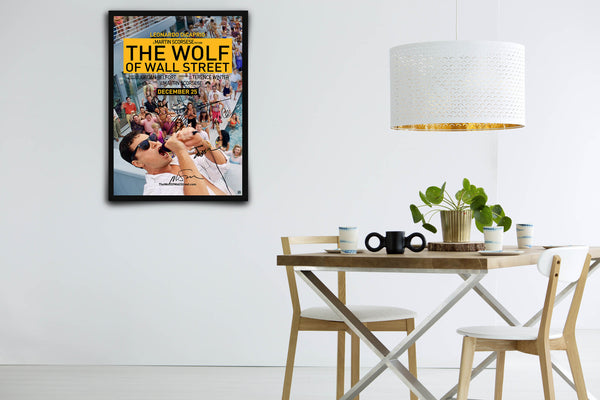 The Wolf of Wall Street Signed Poster with COA