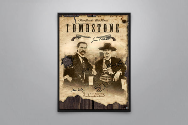 Tombstone Signed Poster with COA