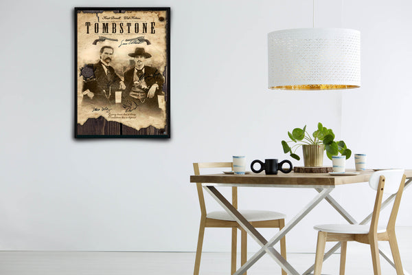 Tombstone Signed Poster with COA